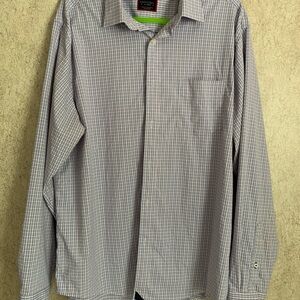 UNTUCKit Men's Blue and Pink Checkered Shirt XL EUC